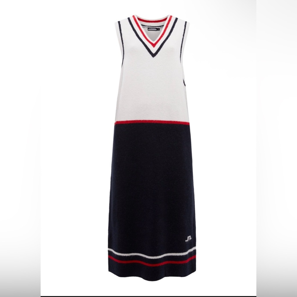 NWT J Lindeberg Nylon/Wool/Alpaca Knit Sleeveless Golf Dress - Size S -MSRP $450